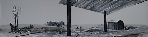 New Classic of Mountains and Seas I, Qiu Anxiong (Chinese, born 1972), Three-channel animated video with sound; 30 min., China